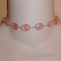 Cherry Quartz Choker