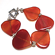 DKC ~ Carnelian Heart & Bali Bracelet