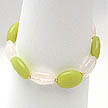 DKC ~ Olive Jade, Rose Quartz & Vermiel Bracelet