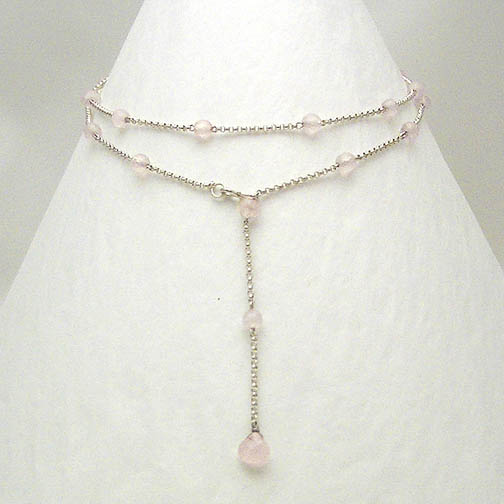 Rose Quartz Lariat