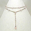 DKC ~ Rose Quartz Lariat