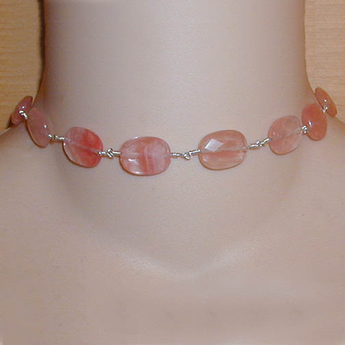 Cherry Quartz Choker