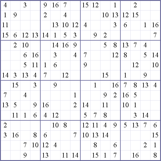 Sudoku Weekly - easy Puzzle