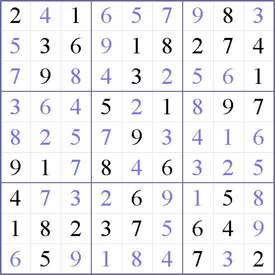 Sudoku Weekly - easy Puzzle
