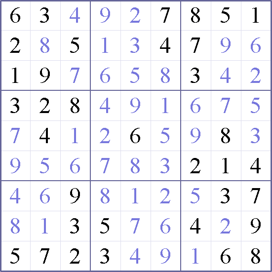 Sudoku Weekly - easy Puzzle