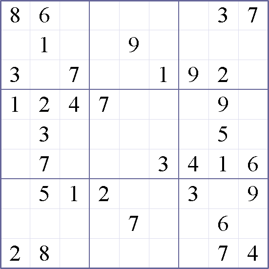 Sudoku Weekly - easy Puzzle