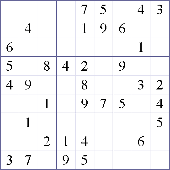 Sudoku Weekly - easy Puzzle