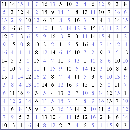 Sudoku Weekly - hard Puzzle