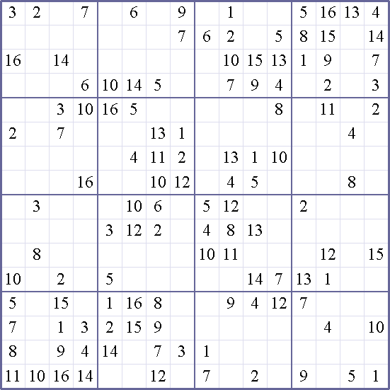 Sudoku Weekly - hard Puzzle