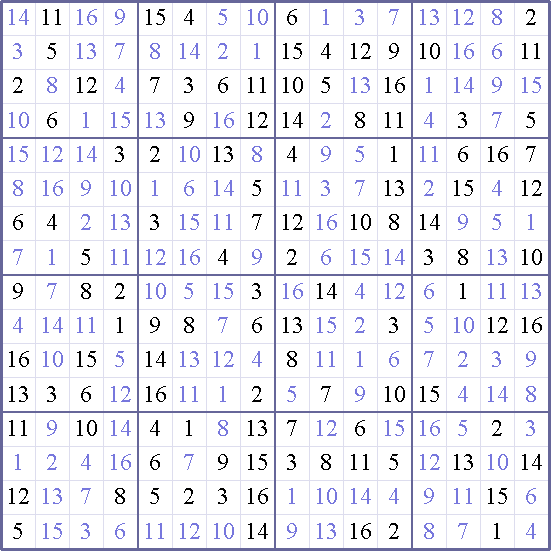 Sudoku Weekly - hard Puzzle