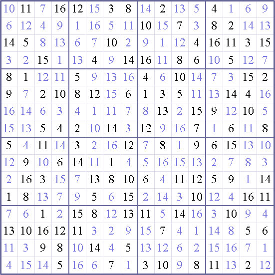 Sudoku Weekly - hard Puzzle