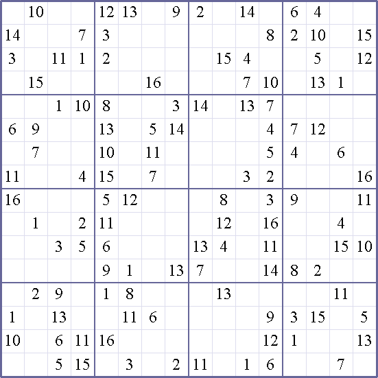 Sudoku Weekly - hard Puzzle