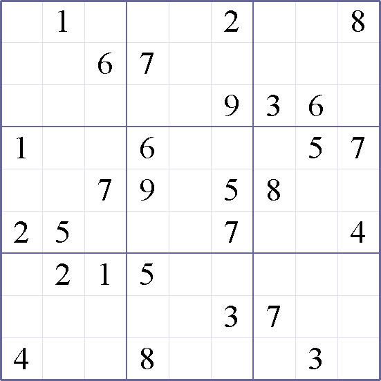 Sudoku Weekly - hard Puzzle