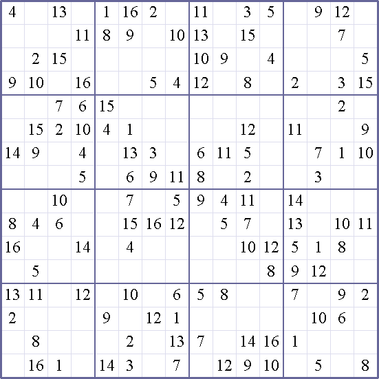 Sudoku Weekly - medium Puzzle