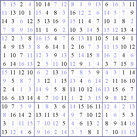 Sudoku Weekly - medium Puzzle