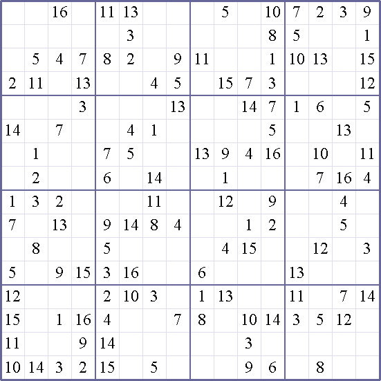 Sudoku Weekly - medium Puzzle