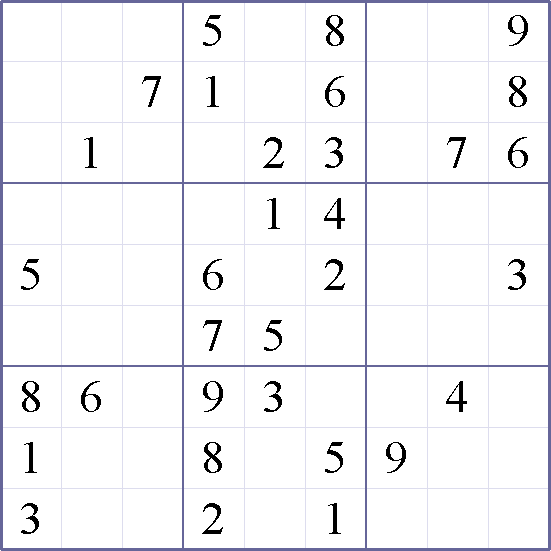 Sudoku Weekly - medium Puzzle