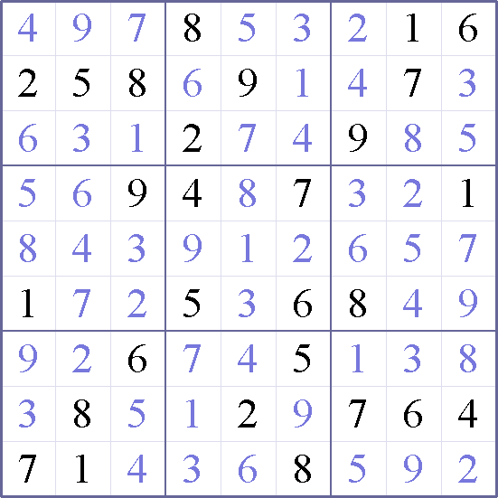 Sudoku Weekly - medium Puzzle