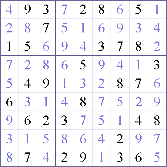Sudoku Weekly - medium Puzzle