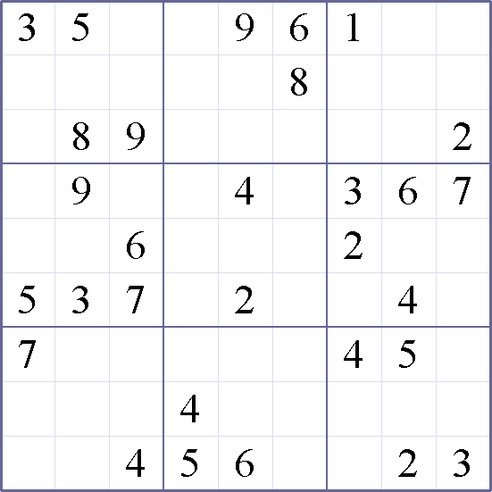 Sudoku Weekly - medium Puzzle